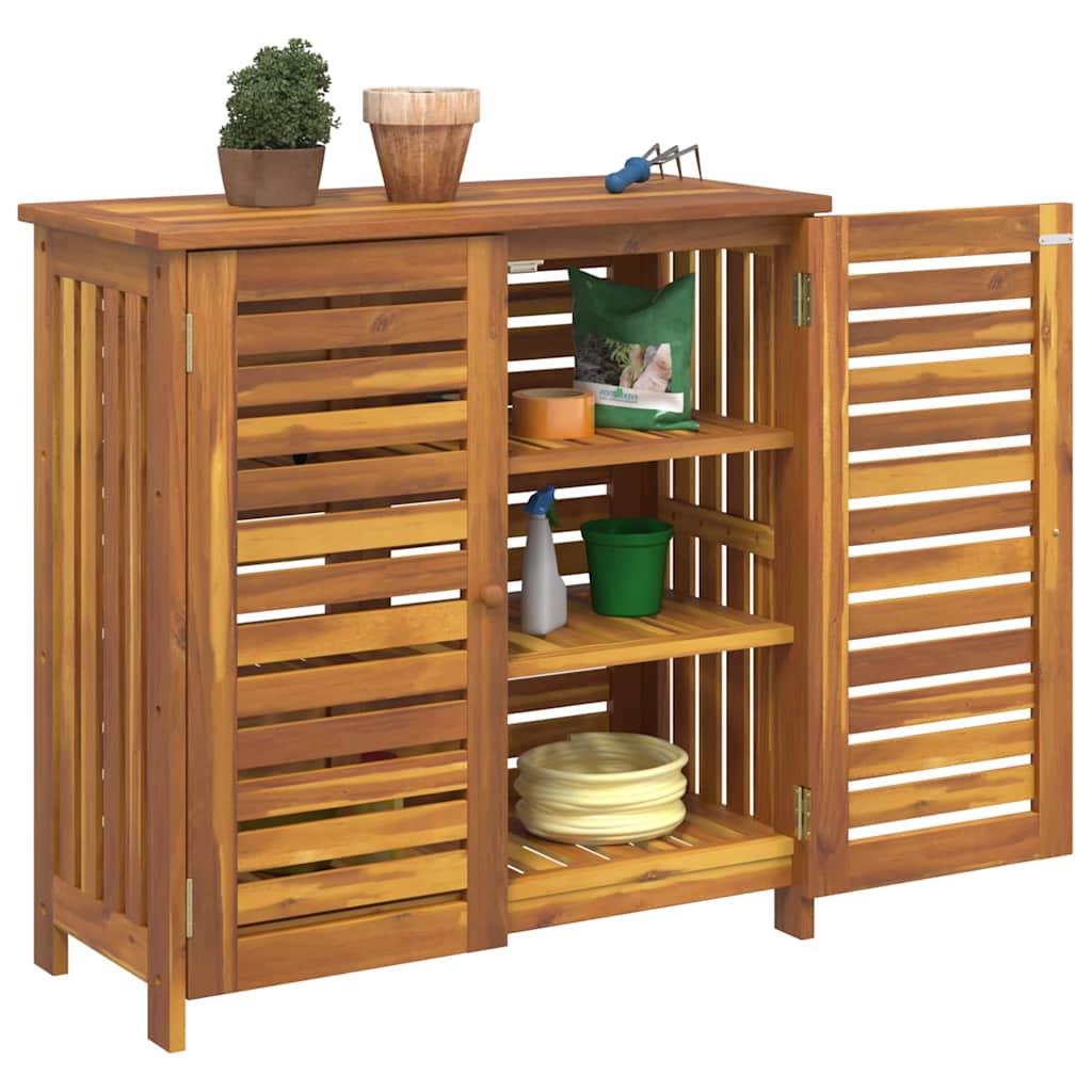 Garden Cabinet with Storage with Door Brown 90 x 40 x 90cm
